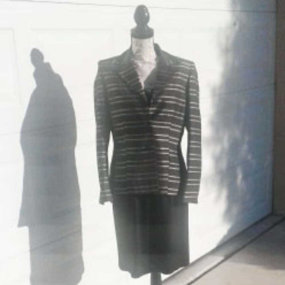 Euc Patchwork Ribbon Jacket/Blazer Size 8 - image 2